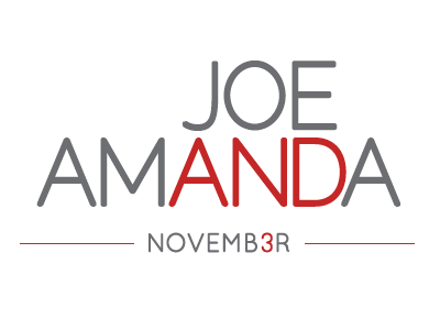 Joe and Amanda logo getting hitched logo