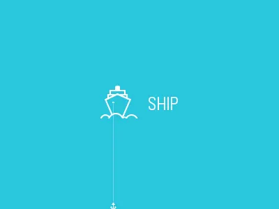 Ship icon illustration photoshop public transport ship stroke