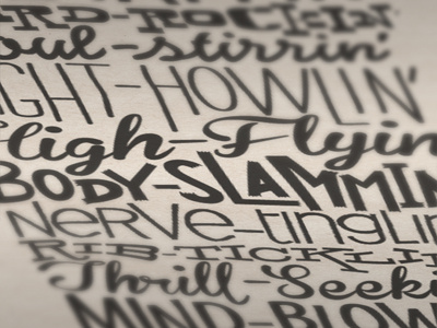 Hand drawn... hand drawn lettering type typography