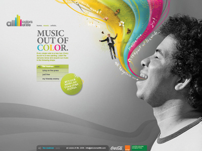 Allcolorsoflife 04 band design logo music website