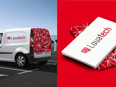 Lova computer identity logo network tech