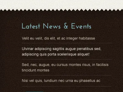 News & Events List