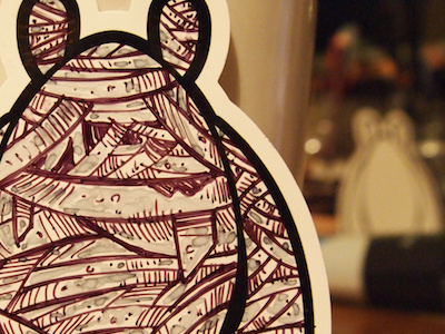 Mums the word dudebox mummy sticker