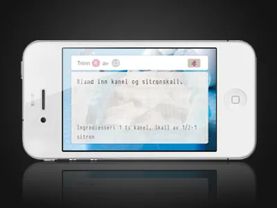 KK søtt 2 app baking cakes food iphone tactile ui