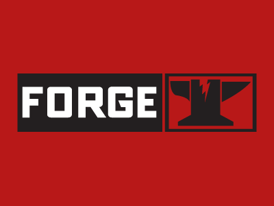 Forge branding identity logo mark