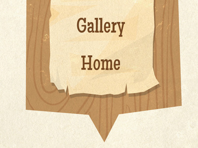 Main Menu angular grain menu mid century paper texture vintage wood