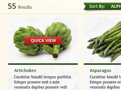 Seed website redesign 2 button green paper photography red ribbon search filters texture typography