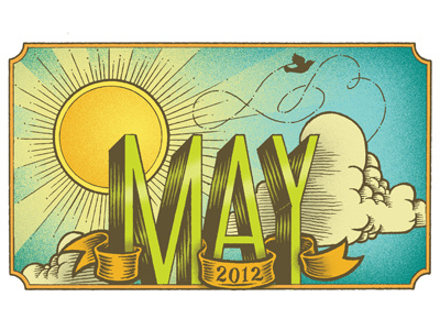 May 2012 hand drawing illustration lettering type