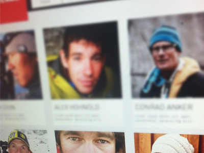 early concept app black design eyes face feed mountain photography portrait profile red thumbnail typography website