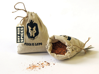 Pesca del Lupo - Burlap Bags burlap dry rub packaging pesca del lupo wolf peach