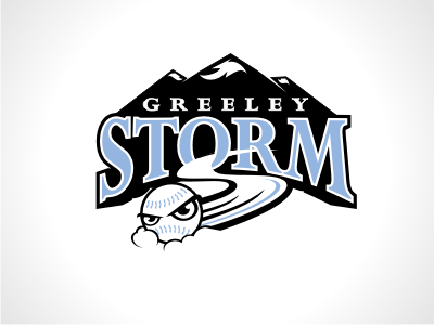 Greeley Storm Wordmark baseball logos sports