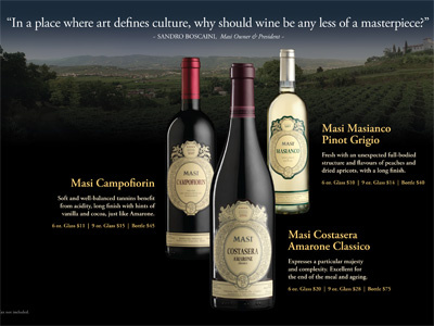 masi wine range ad ad amarone campofiorin classico costasera grigio masi pinot wine