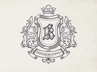 Shield crest kings knights logo crest monogram noble shield special offer