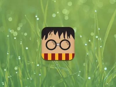 Harry Pottah iOS Icon apple harry potter icon ios ipad iphone ipod photoshop ui ux