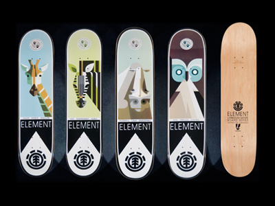 Lumadessa Nature decks from Element Skateboards brill decks element josh lumadessa nature skateboards