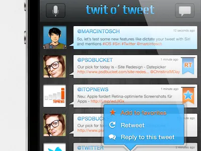 Twit'o'Tweet UI app ipad iphone twitter ui universal user experience user interface ux