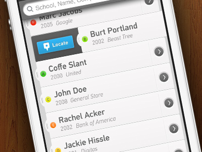 Et Directory directory ios iphone ui ux