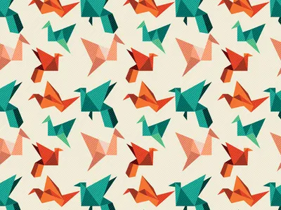 teal crane pattern fun patterns