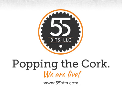 We are live! gear gray orange vintage web design