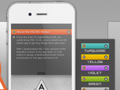 HQ Notification Center center centre ios iphone ipod notification theme touch