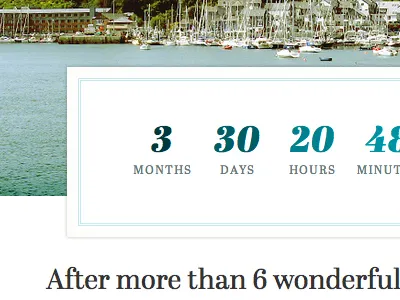 Married yet? abril blue numbers typography wedding