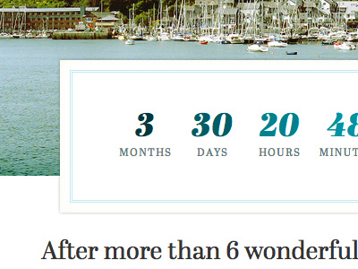 Married yet? abril blue numbers typography wedding