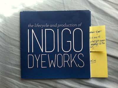 Doing final edits :) booklet indigo