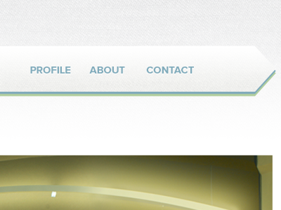 Ribbon Navigation grunge menu nav navigation proxima nova ribbon shadow texture web website