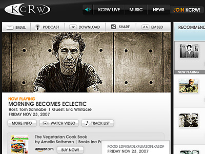 KCRW Media Player kcrw