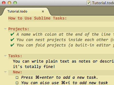 PlainTasks ― opinionated todo-list plugin sublime text sublimetasks todo