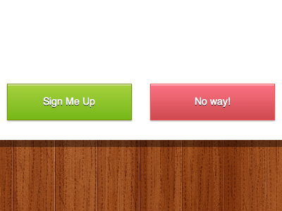 CSS is your friend button form green modal pink signup