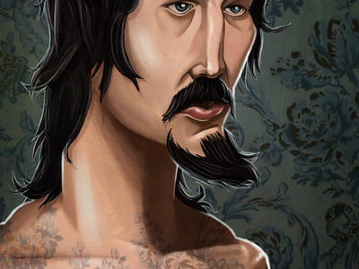 Riel Ramirez caricature digital painting illustration portrait