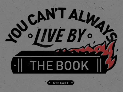 By The Book graphic illustration smith stheart texture type