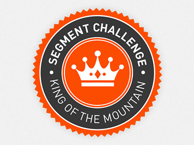 Strava Segment Challenge KOM Badge badge illustrator kom strava