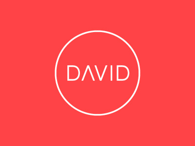 DAVID logo personal typography