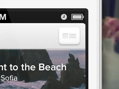 Feed Sorting Button app button ios iphone navigation