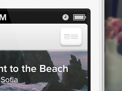 Feed Sorting Button app button ios iphone navigation