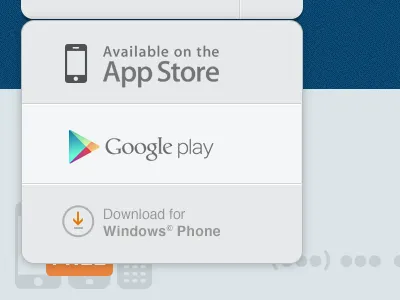 Download dropdown app app store drop down dropdown google play minimal ui ux web windows phone