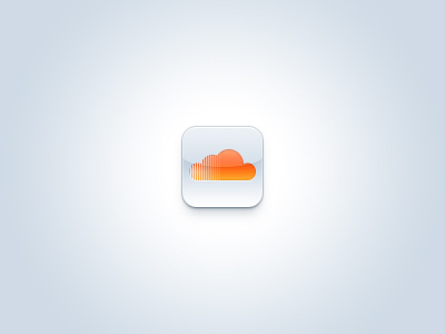 SoundCloud Icon audio cloud music orange soundcloud