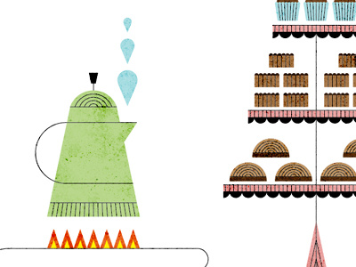71 desserts fire kettle sweets tea party tiers