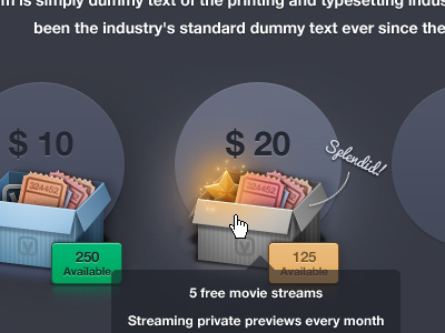 Package choose hover illustration package wip