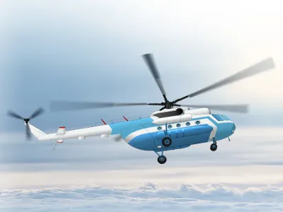 Mi-8 helicopter illustration