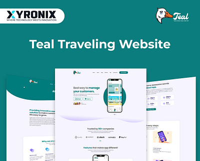 Teal Travel animation branding graphic design logo ui