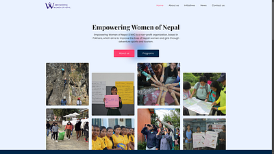 Women Empowerment Organizations-Website Design design empowering empowerment feminism non profit template uiux ux web design webpage website women