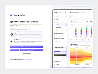 CustomerGo UI Kit - CRM Dashboard (Onboarding) client management contact detail crm custom dashboard custom report customer management customer relationship email management import data integration kanban board manage user onboarding payment method saas sales dashboard setting account space management task management workflow automation