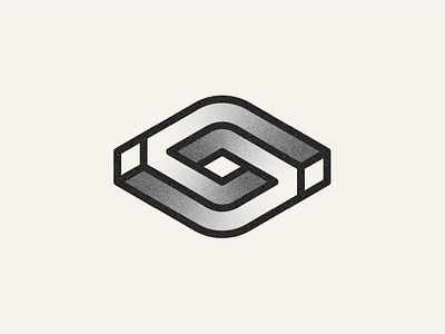 Impossible Isometric 3D Line Mark 3d app branding d design eye g graphic design impossible isometric letter lettermark line logo minimalist modern vector