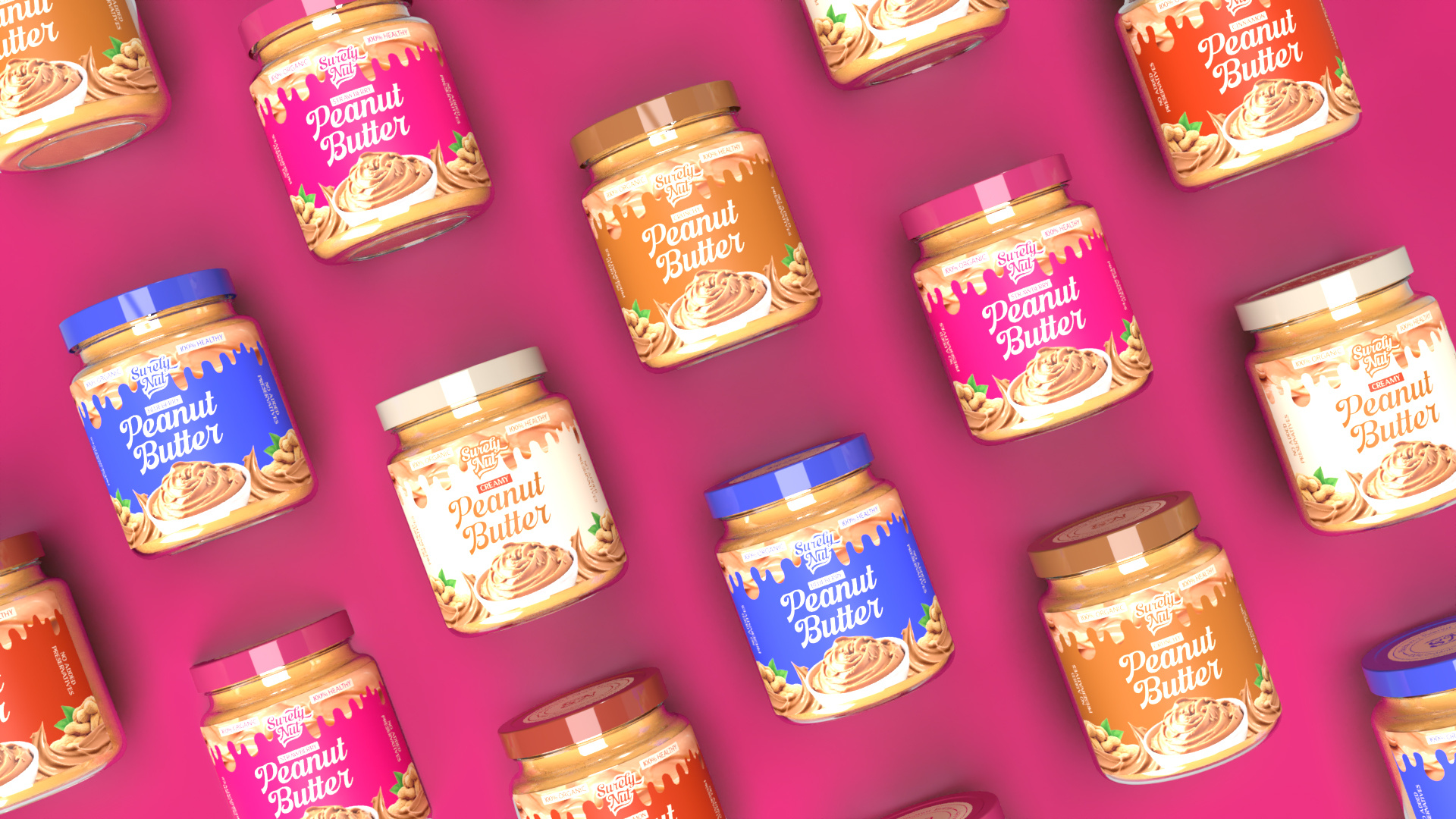 Surely nut - Brand Identity 3d branding graphic design logo