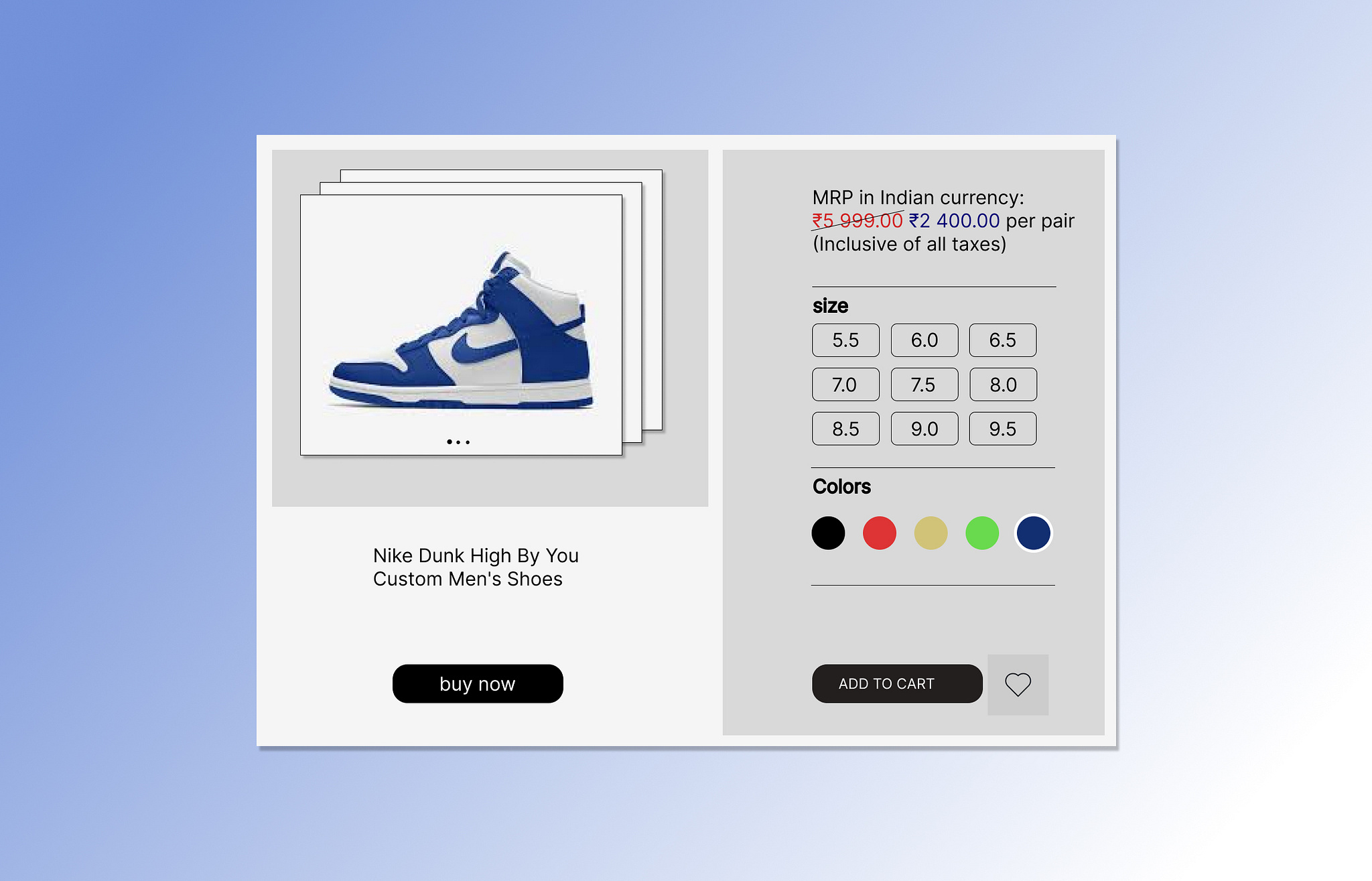 Daily UI : 33 Customize Product... by Akhil lj on Dribbble