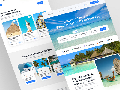 Travel Booking Website blue travel website travel travel booking website travel website ui ux