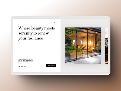 Salon Website business website design designer salon template ui ux webflow website